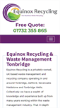 Mobile Screenshot of equinox-recycling.co.uk